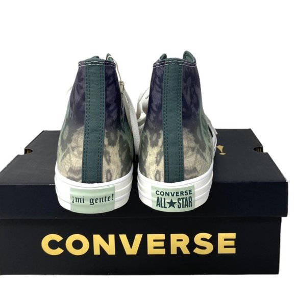 Converse Chuck Taylor High Skate Sneaker Vintage Green Canvas Men's Shoe A07147C - Picture 6 of 10